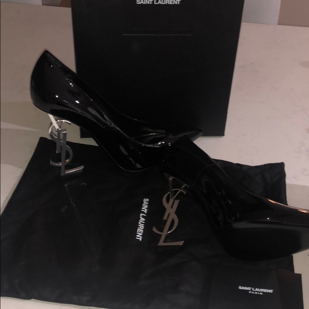 🔥YsL Opyum monogram Patent heels! Vernice🔥